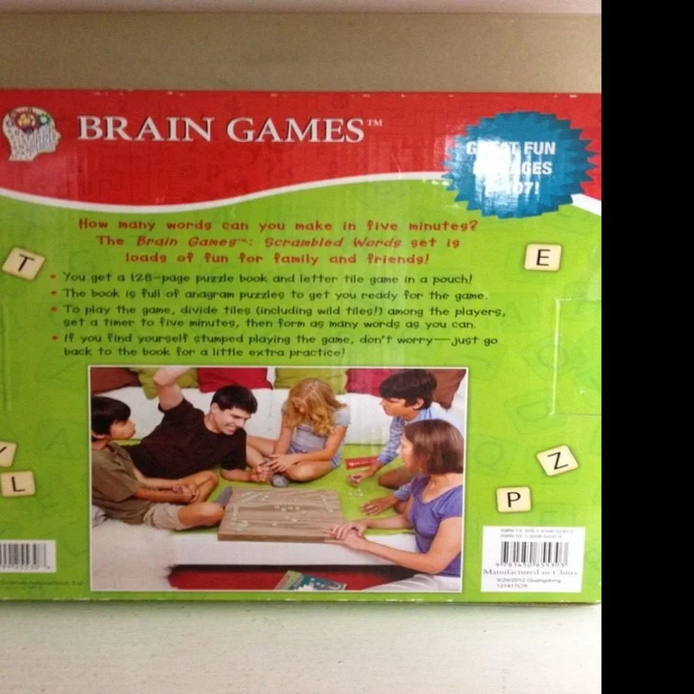 Brain Games Scrambled Words Box Set Board Game